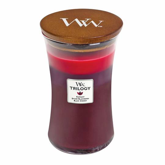 WOODWICK-LARGE Candle TRILOGY-SUN RIPENED BERRIES